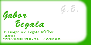 gabor begala business card